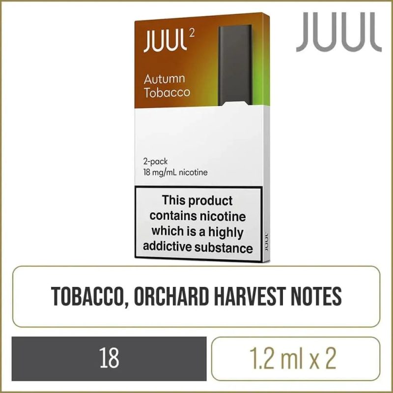 JUUL 2 POD AUTUMN TOBACCO 18MG