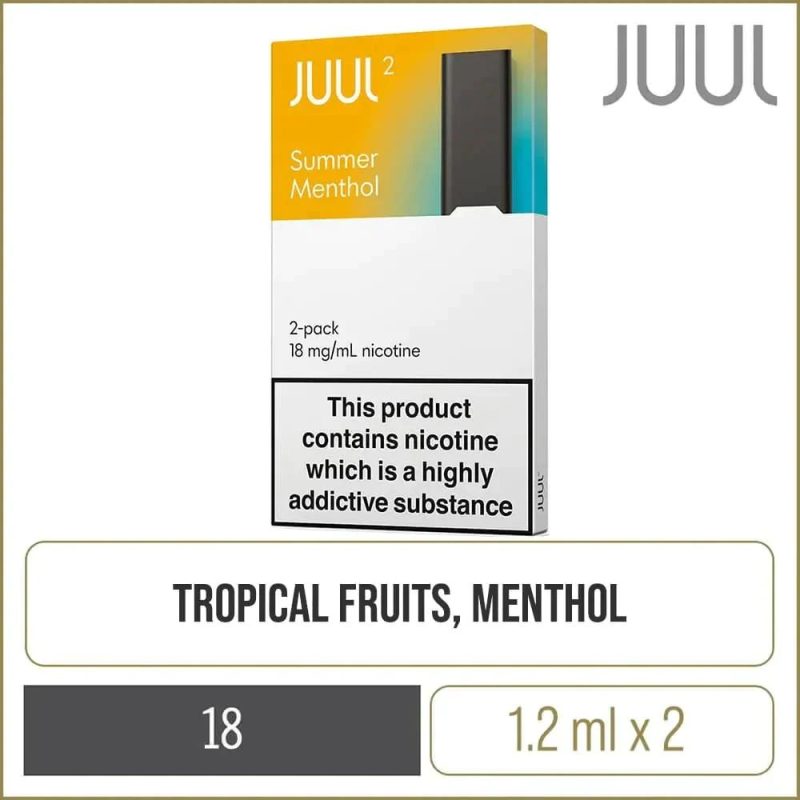 JUUL 2 POD SUMMER MENTHOL 18MG