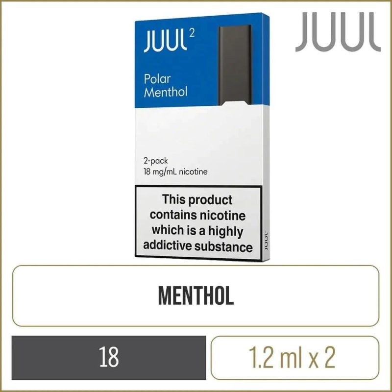 JUUL 2 POD POLAR MENTHOL 18MG