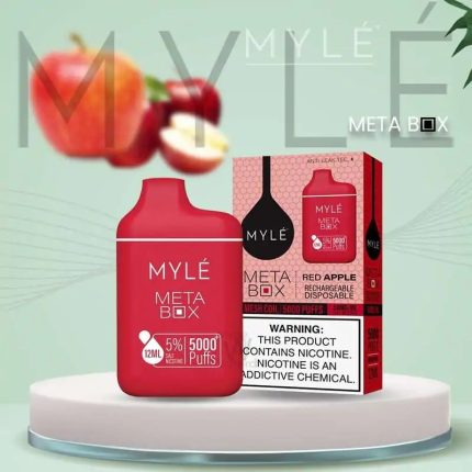 MYLE META BOX RED APPLE ICE 5000 PUFFS