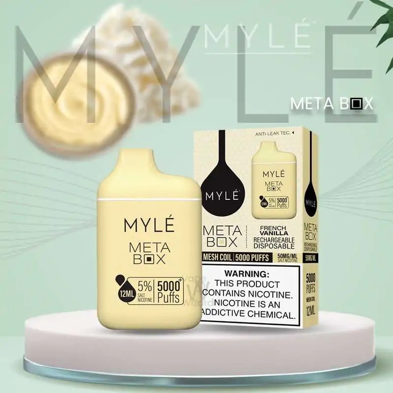 MYLE META BOX FRENCH VANILLA 5000 PUFFS